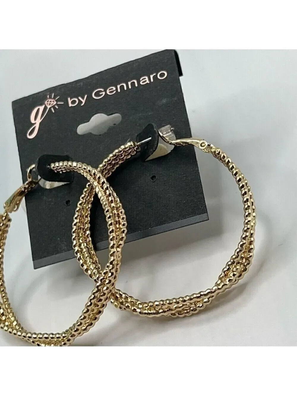 G by Gennaro Gold Hoop Twist Hoop Earrings $16ea / 3 for $25